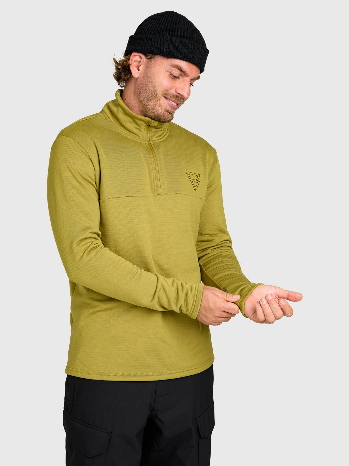 brunotti-daronst-herren-fleece-l-dark-moss-troyer image 3