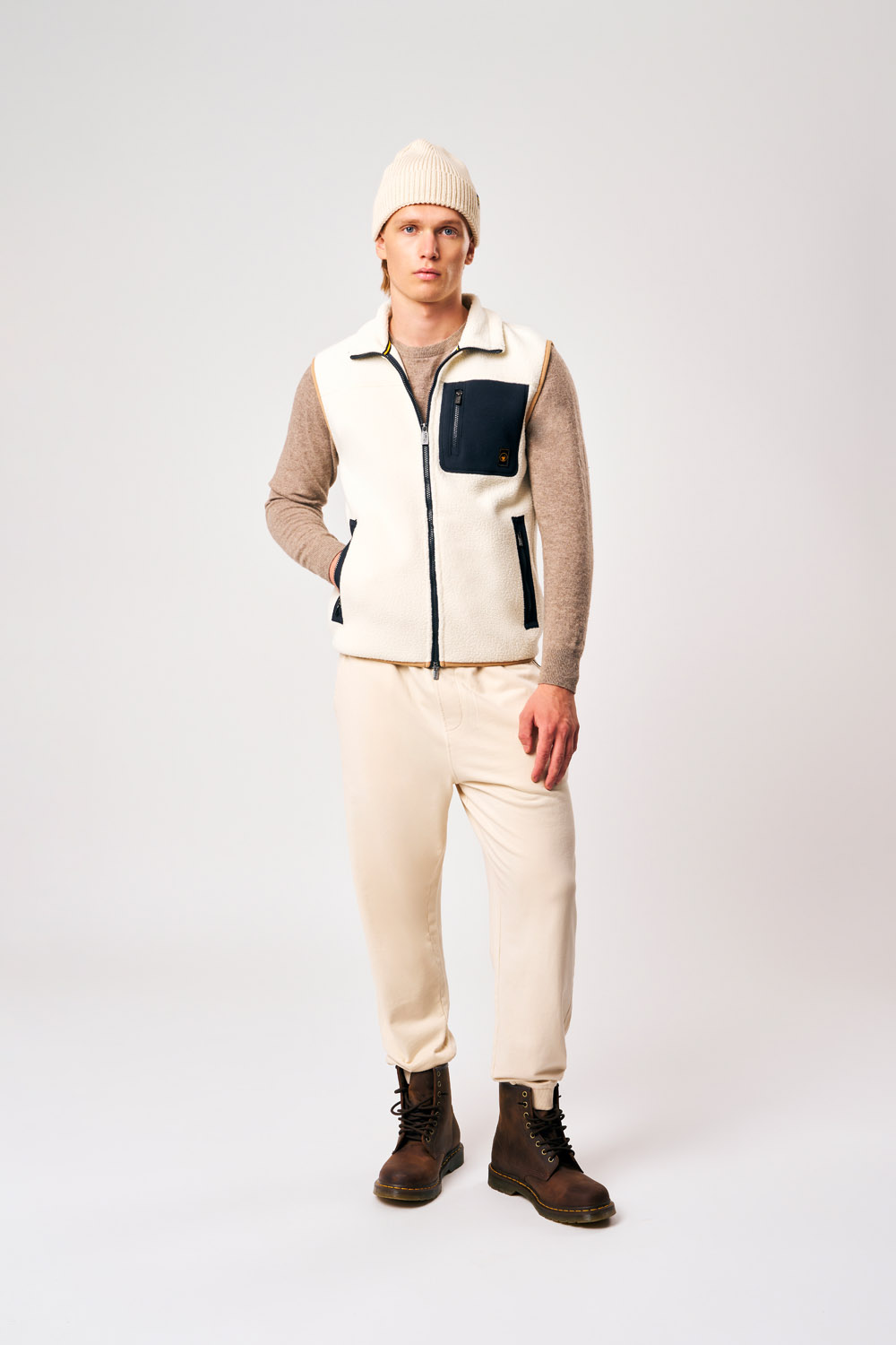 ciesse-outdoor-julio-teddyweste-herren-wei-mit-reissverschluss image 2