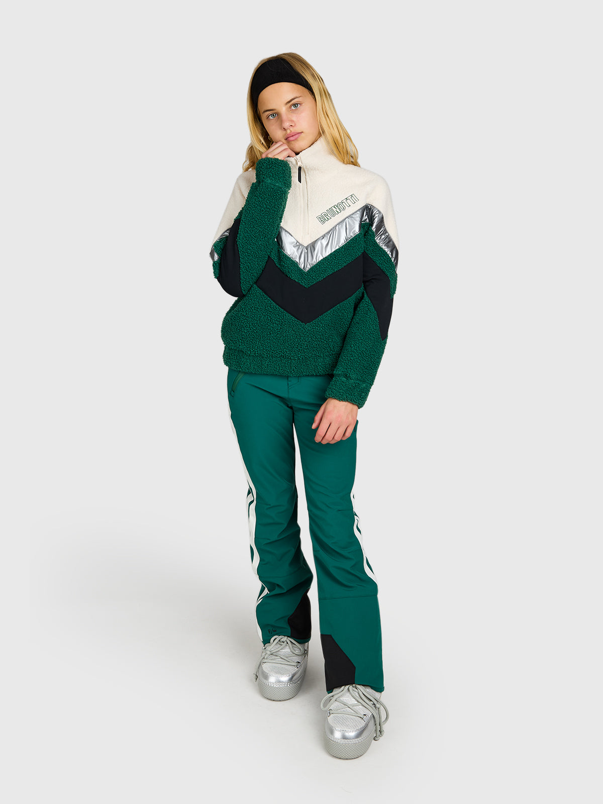 brunotti-sandy-m-dchen-fleecejacke-hunter-green-lockerer-schnitt image 5