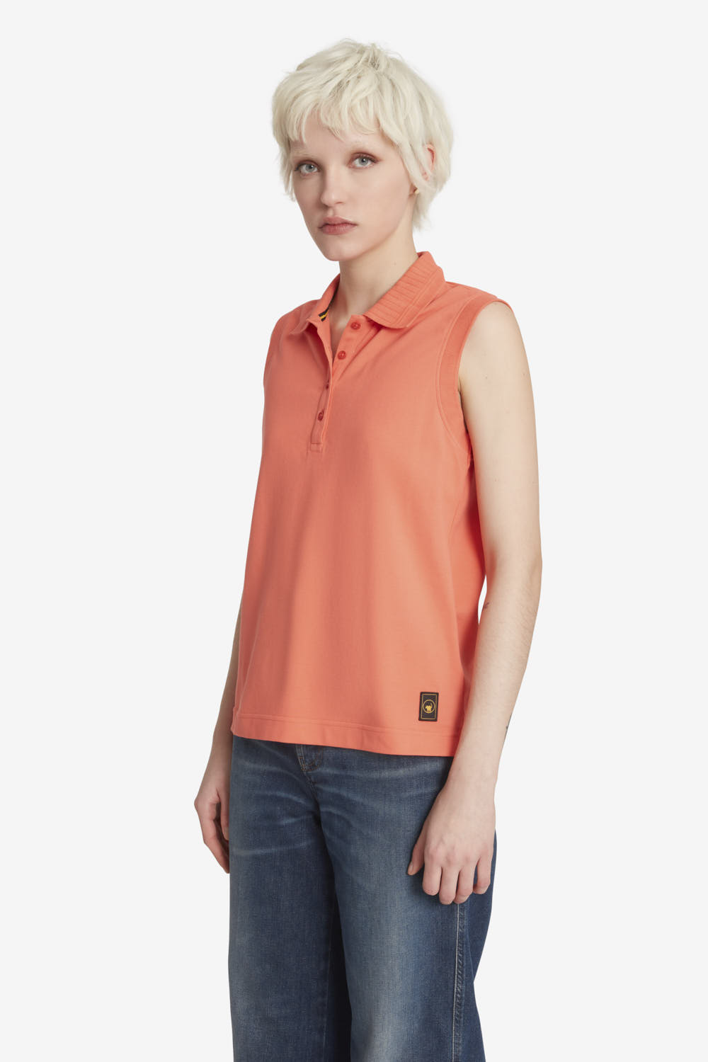ciesse-outdoor-raffy-polo-damen-lachsrosa-baumwolle image 2