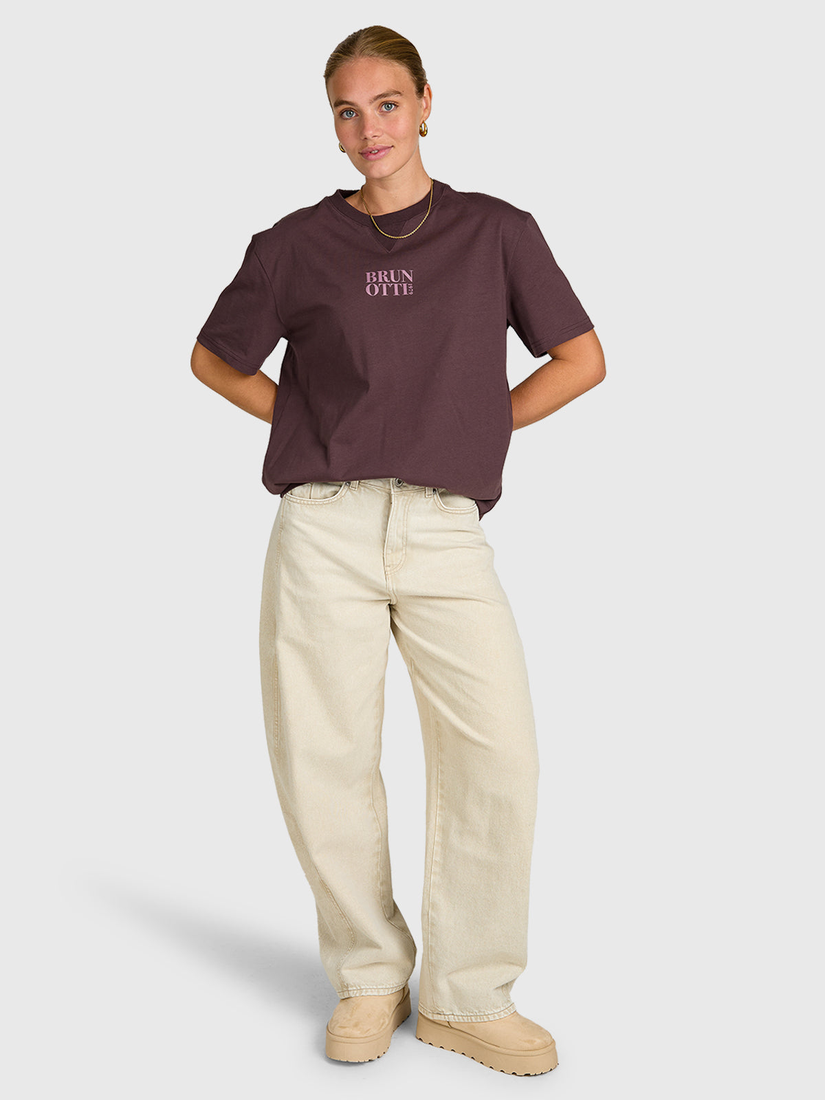 brunotti-unessa-t-shirt-raisin-damen-baumwollshirt image 5