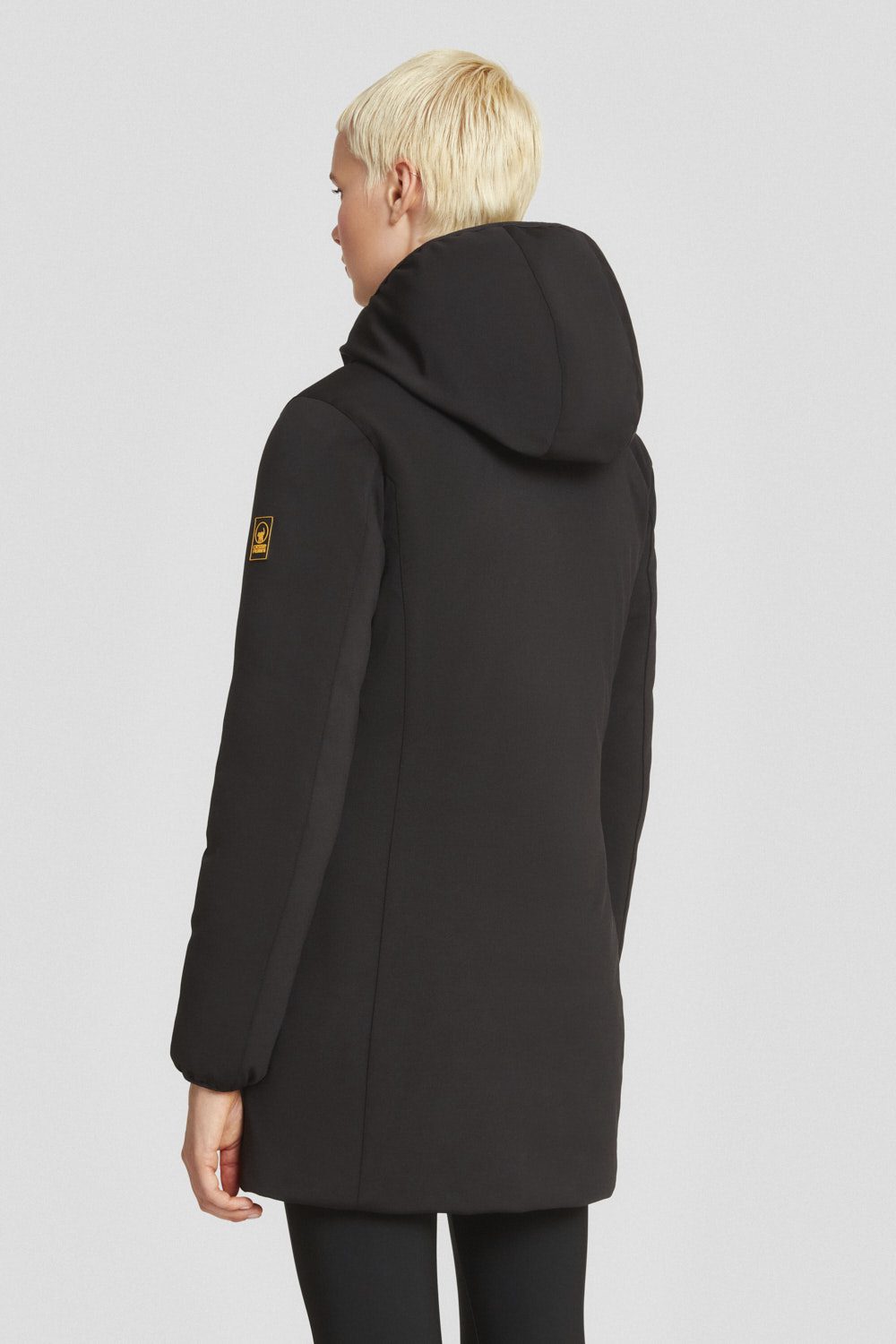 ciesse-outdoor-softshelljacke-schwarz-lang-wasserdicht-kapuze image 4