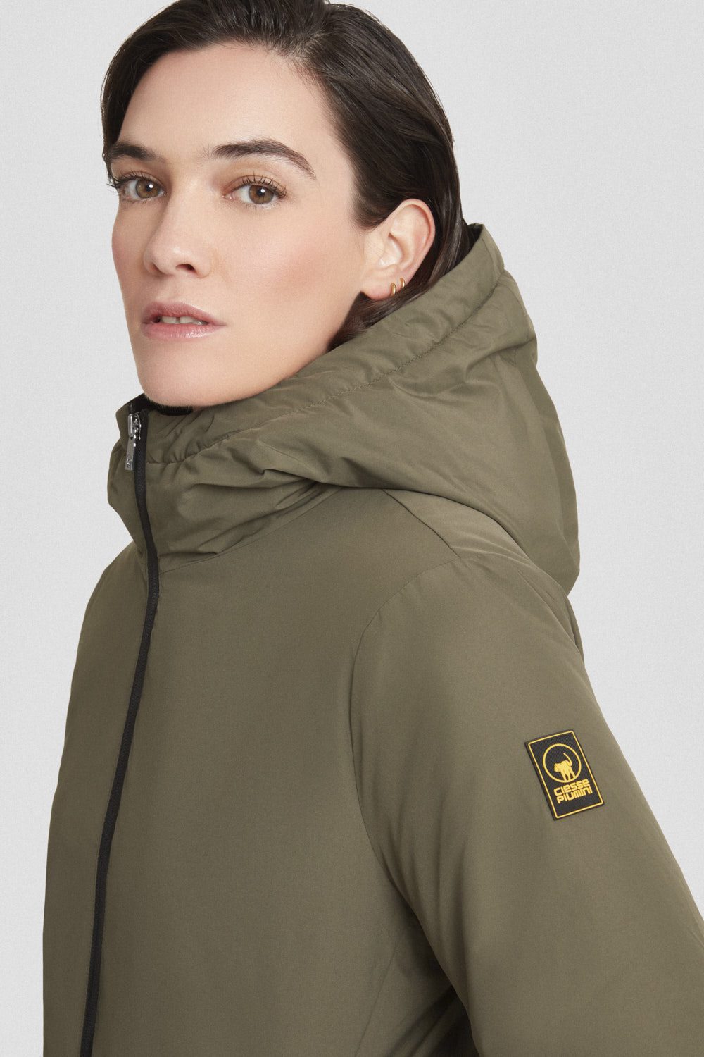 ciesse-outdoor-winterjacke-lang-gr-n-wattiert-kapuze-dwr image 3