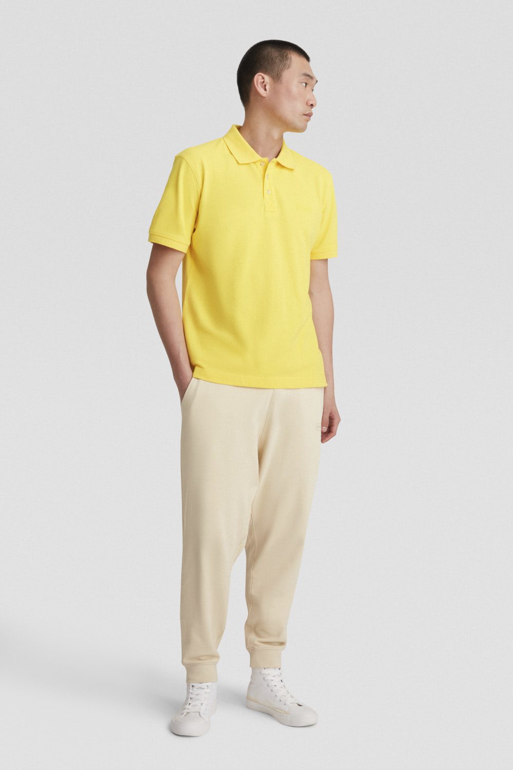 ciesse-polo-jersey-stretch-gelb-baumwolle-regular-fit image 1
