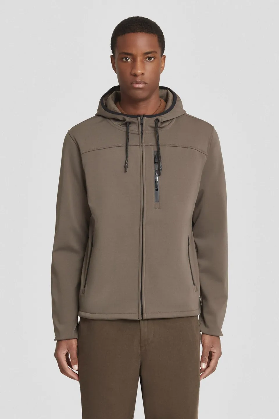 ciesse-outdoor-felpa-kapuzenjacke-braun-regular-fit-reissverschluss image 1
