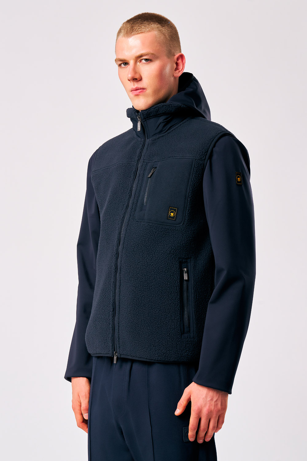 ciesse-outdoor-julio-teddy-weste-herren-blau-mit-zip image 1