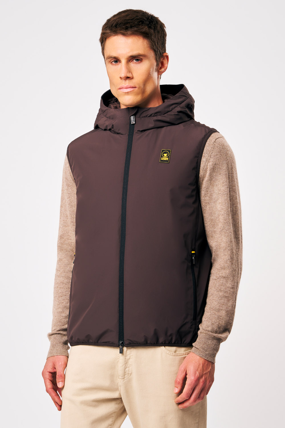 ciesse-outdoor-kenzen-steppweste-herren-braun-mit-kapuze image 3