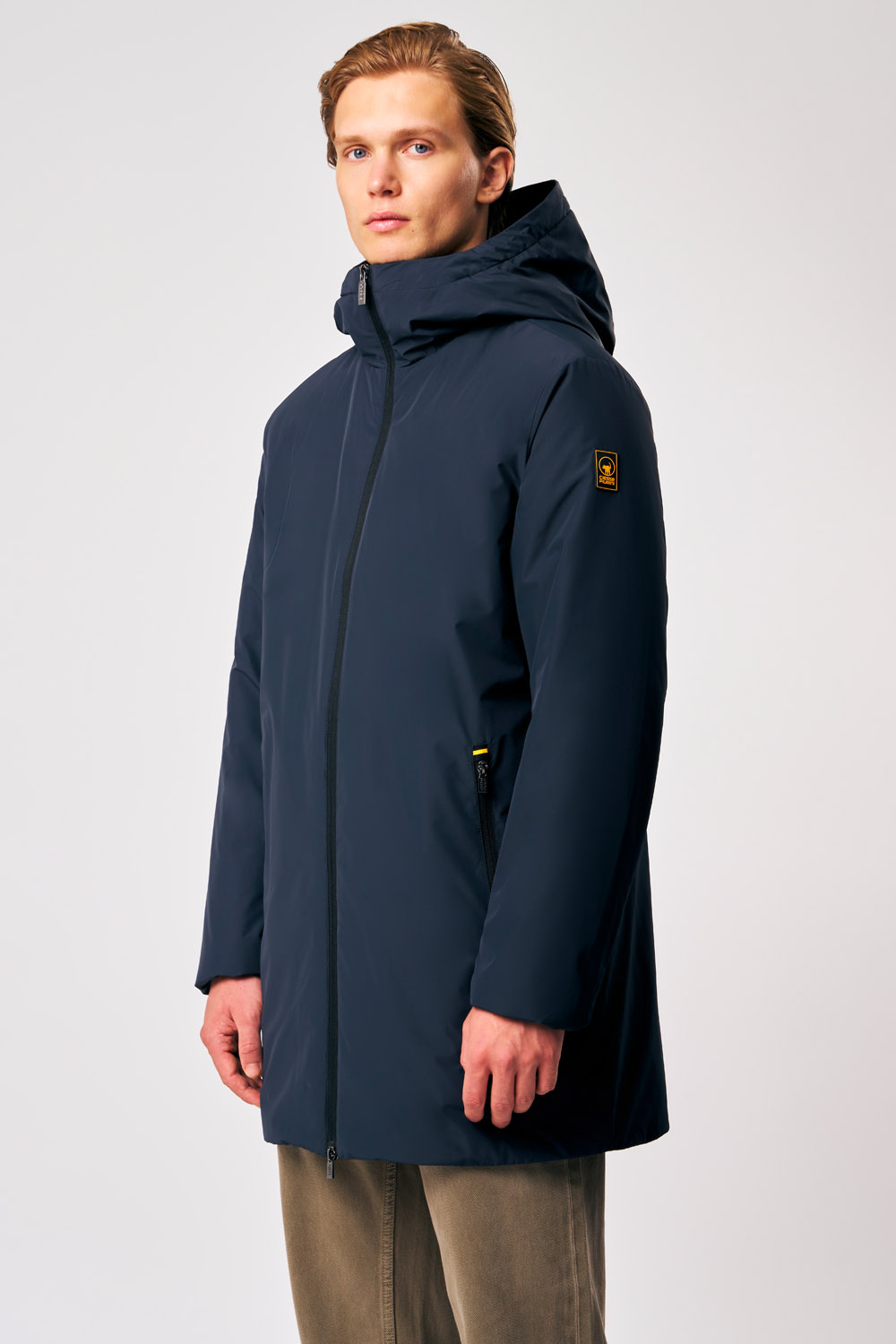 ciesse-outdoor-gunbu-winterjacke-herren-blau-lang-kapuze image 1