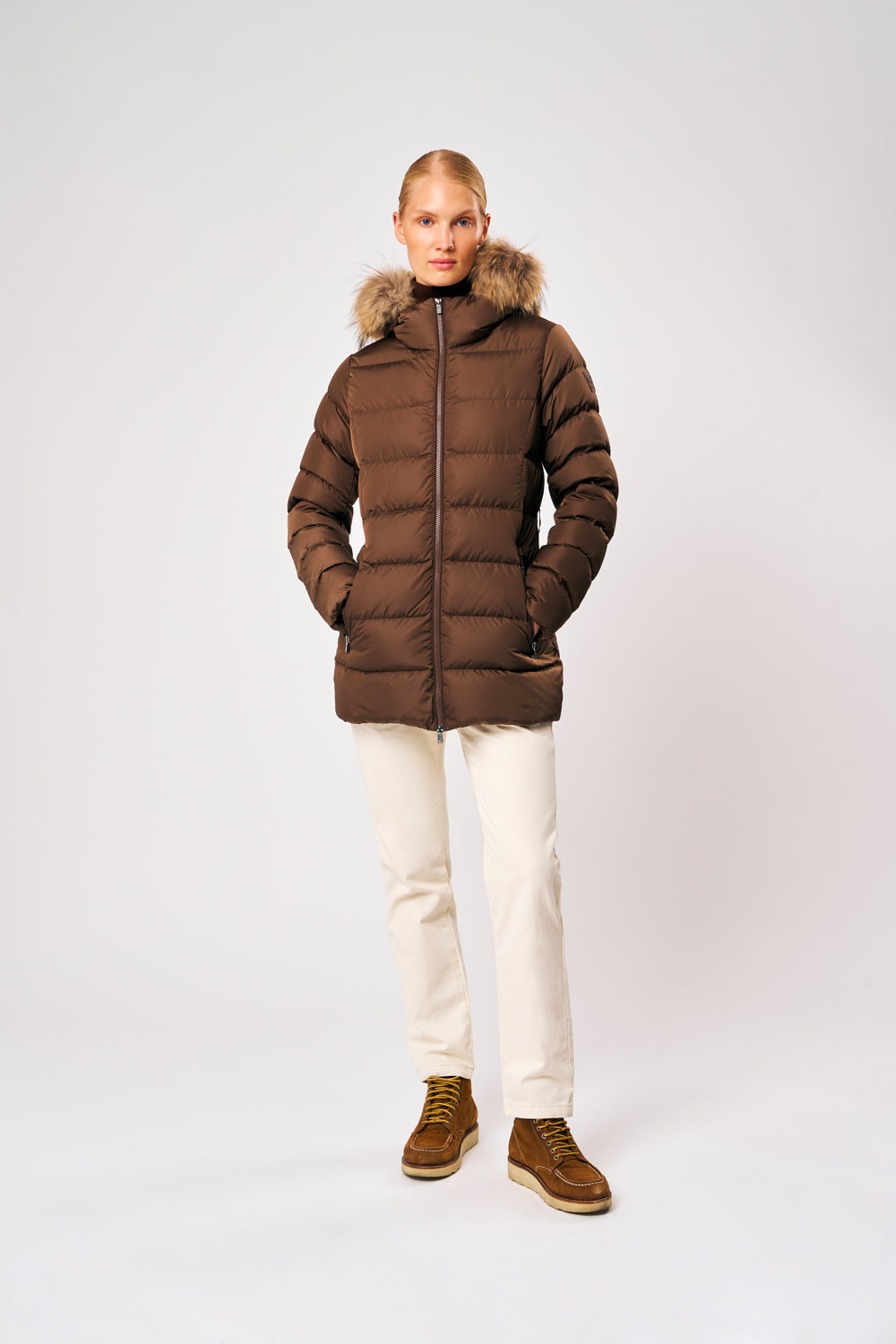 ciesse-outdoor-rosalia-real-fur-winterjacke-braun-damen image 2