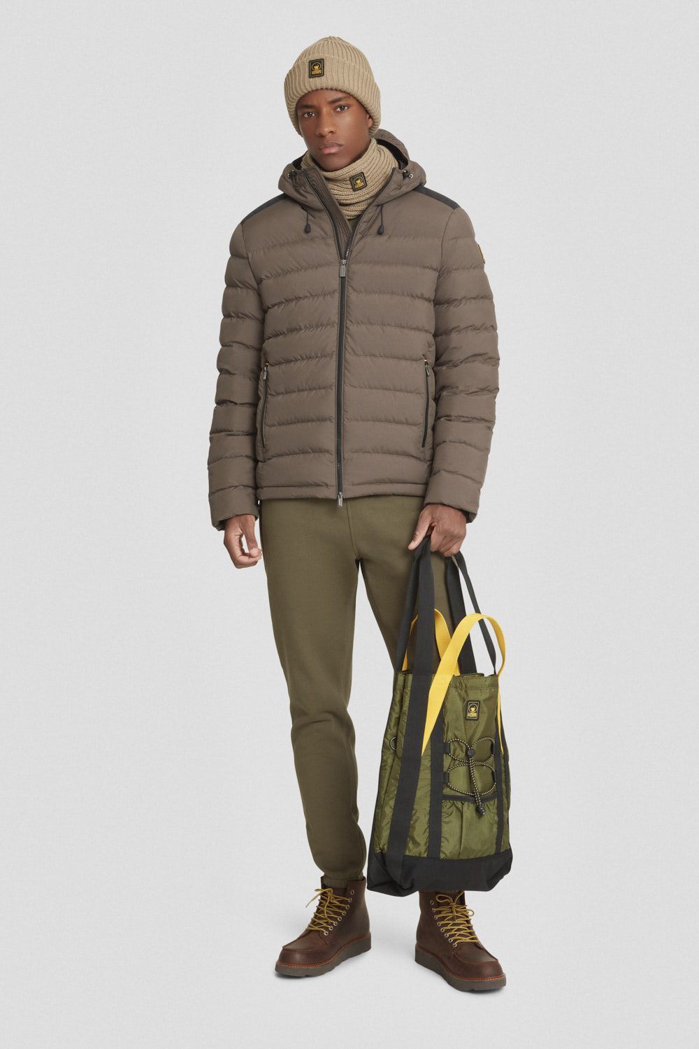 ciesse-outdoor-piumini-daunenjacke-braun-kurz-kapuze image 1
