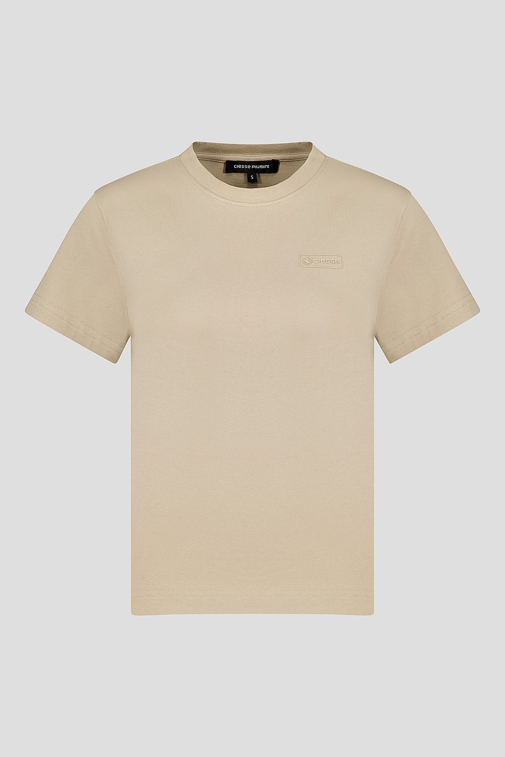 ciesse-outdoor-t-shirt-beige-rundhals-100-baumwolle image 3