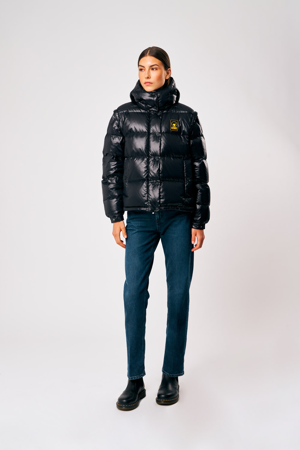 ciesse-outdoor-ginny-daunenjacke-damen-schwarz-abnehmbare-rmel image 1