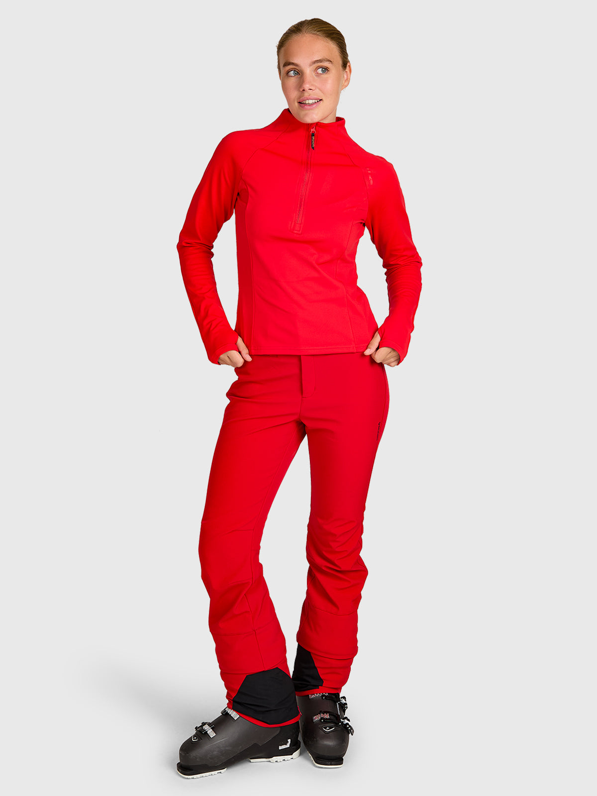 brunotti-sanna-damen-snow-fleece-true-red-slim-fit image 5