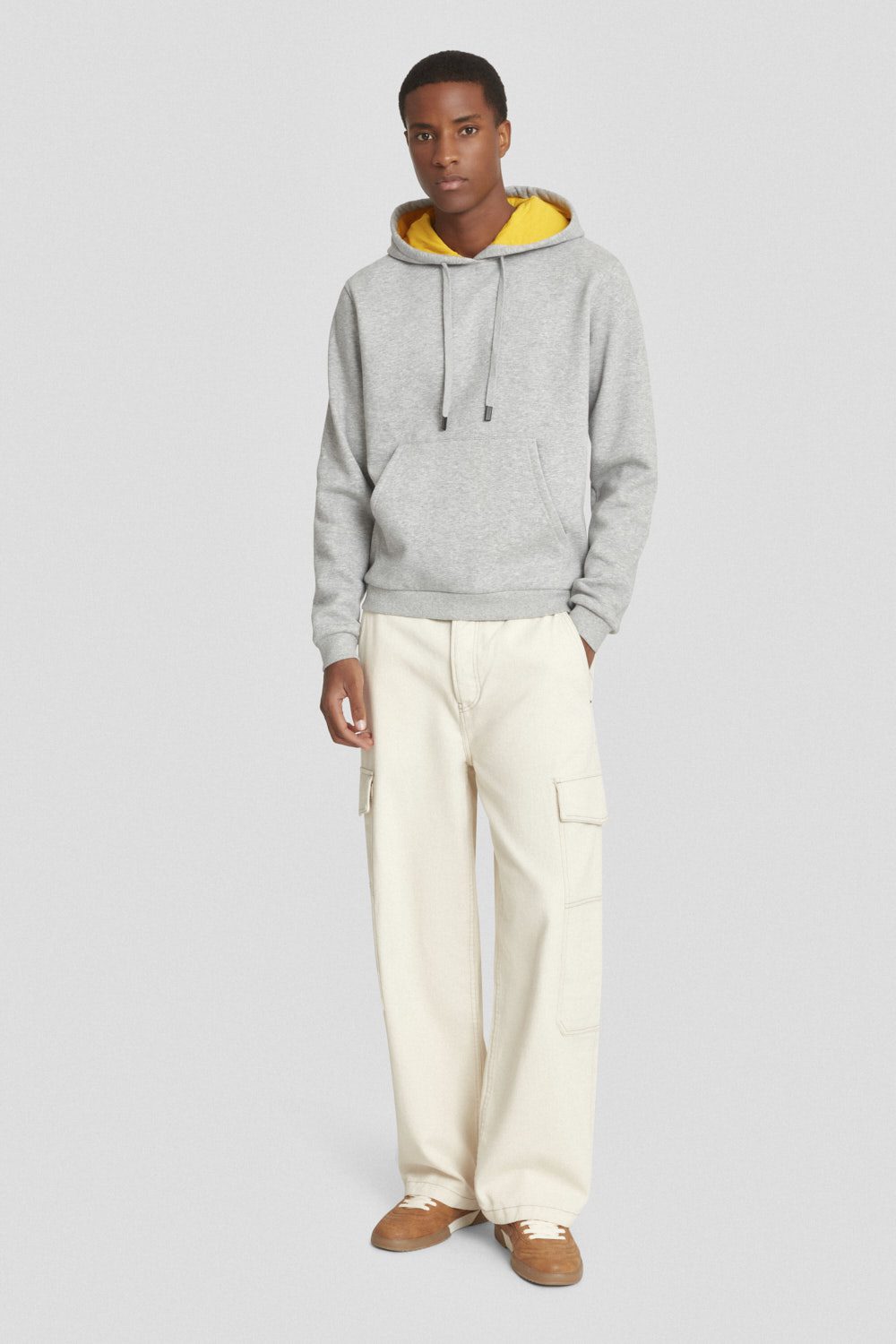 ciesse-outdoor-kapuzenpullover-grau-baumwolle-basic image 2