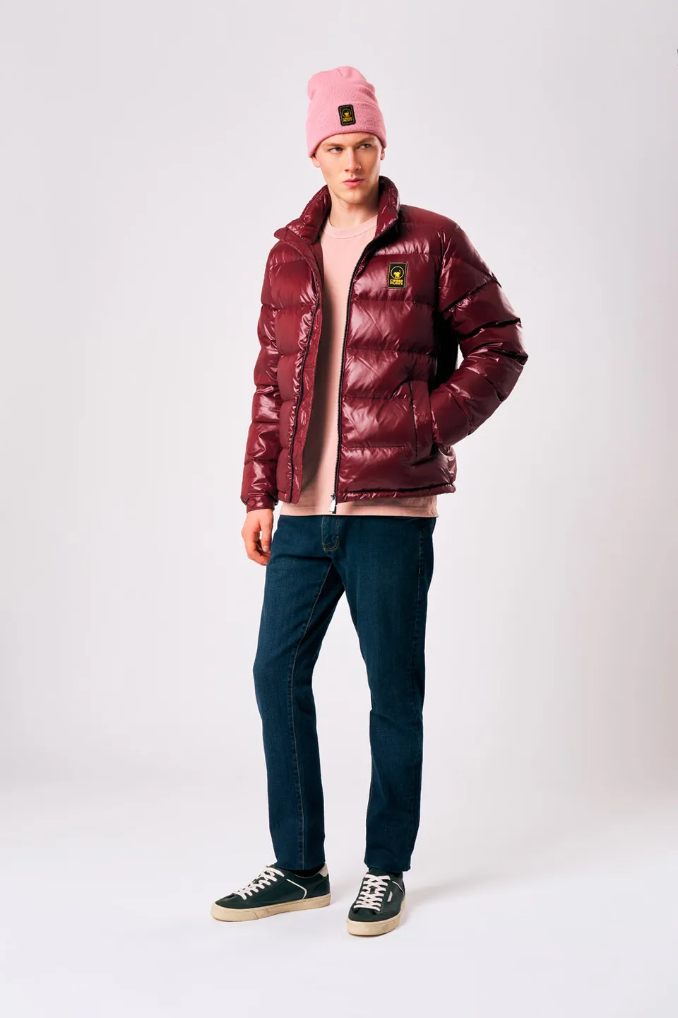 ciesse-omar-herren-daunenjacke-bordeaux-echte-daunen image 1