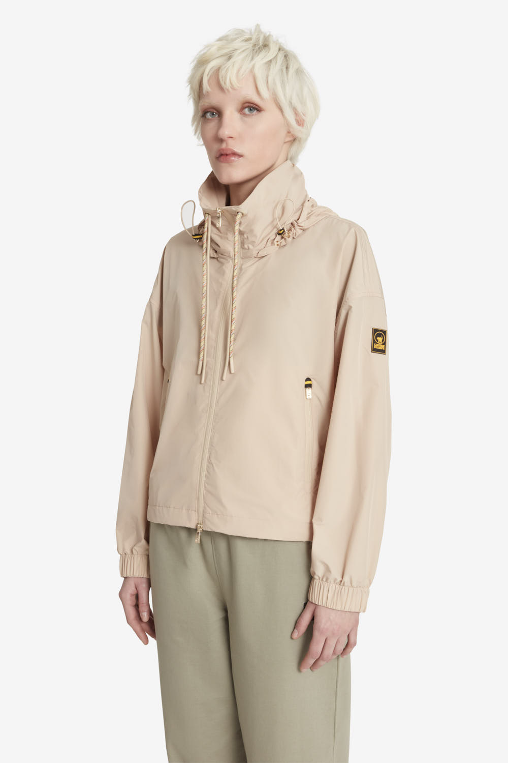 ciesse-outdoor-lana-kurze-damenjacke-beige-mit-kapuze image 2