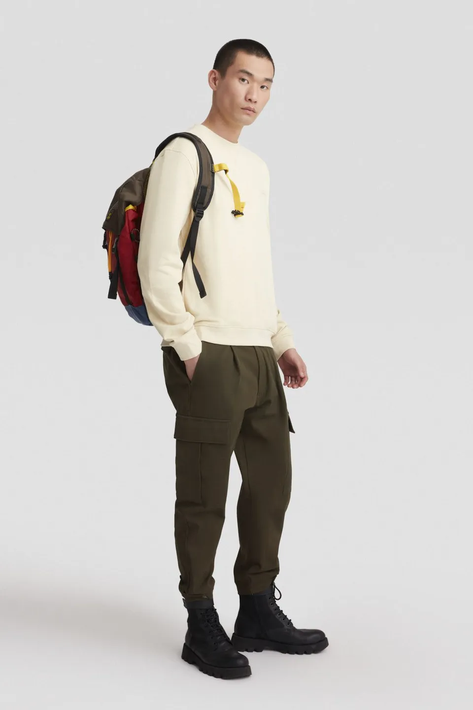 ciesse-outdoor-felpe-sweatshirt-beige-baumwolle-rundhals image 1