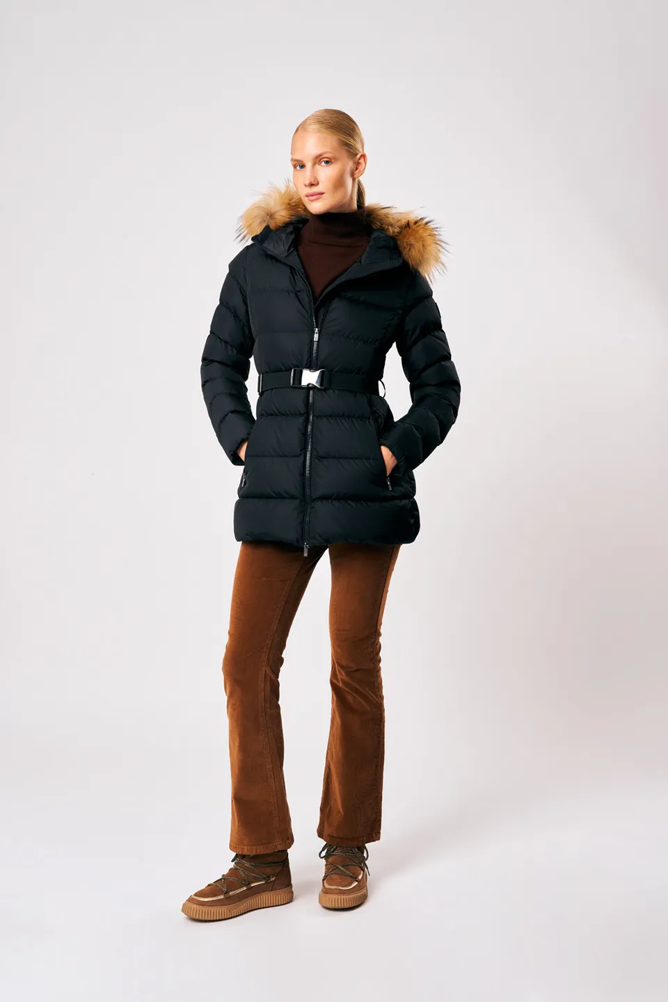 ciesse-outdoor-rosalia-winterjacke-schwarz-damen-pelz image 1