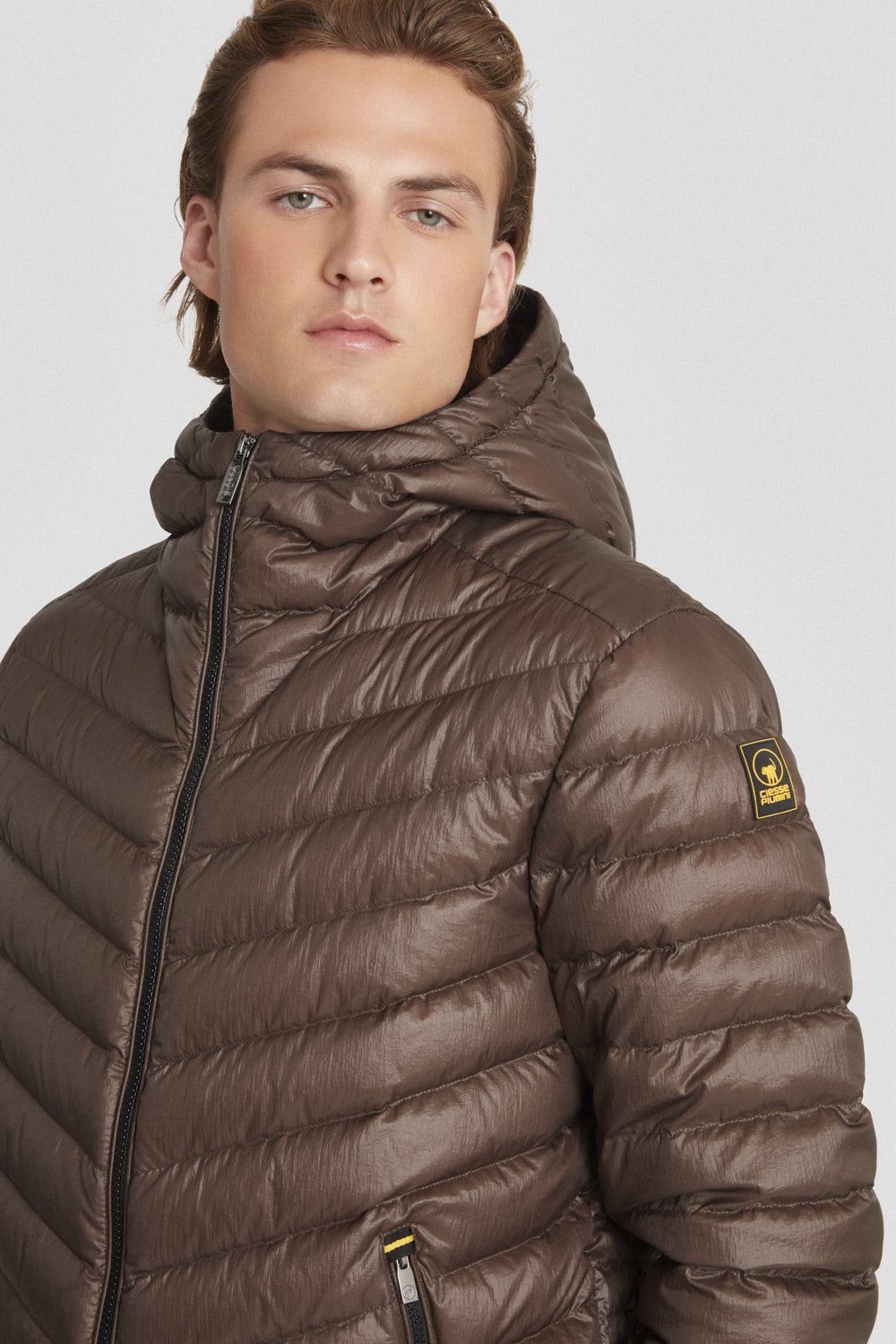 ciesse-outdoor-piumini-daunenjacke-braun-800fp-kapuze image 3