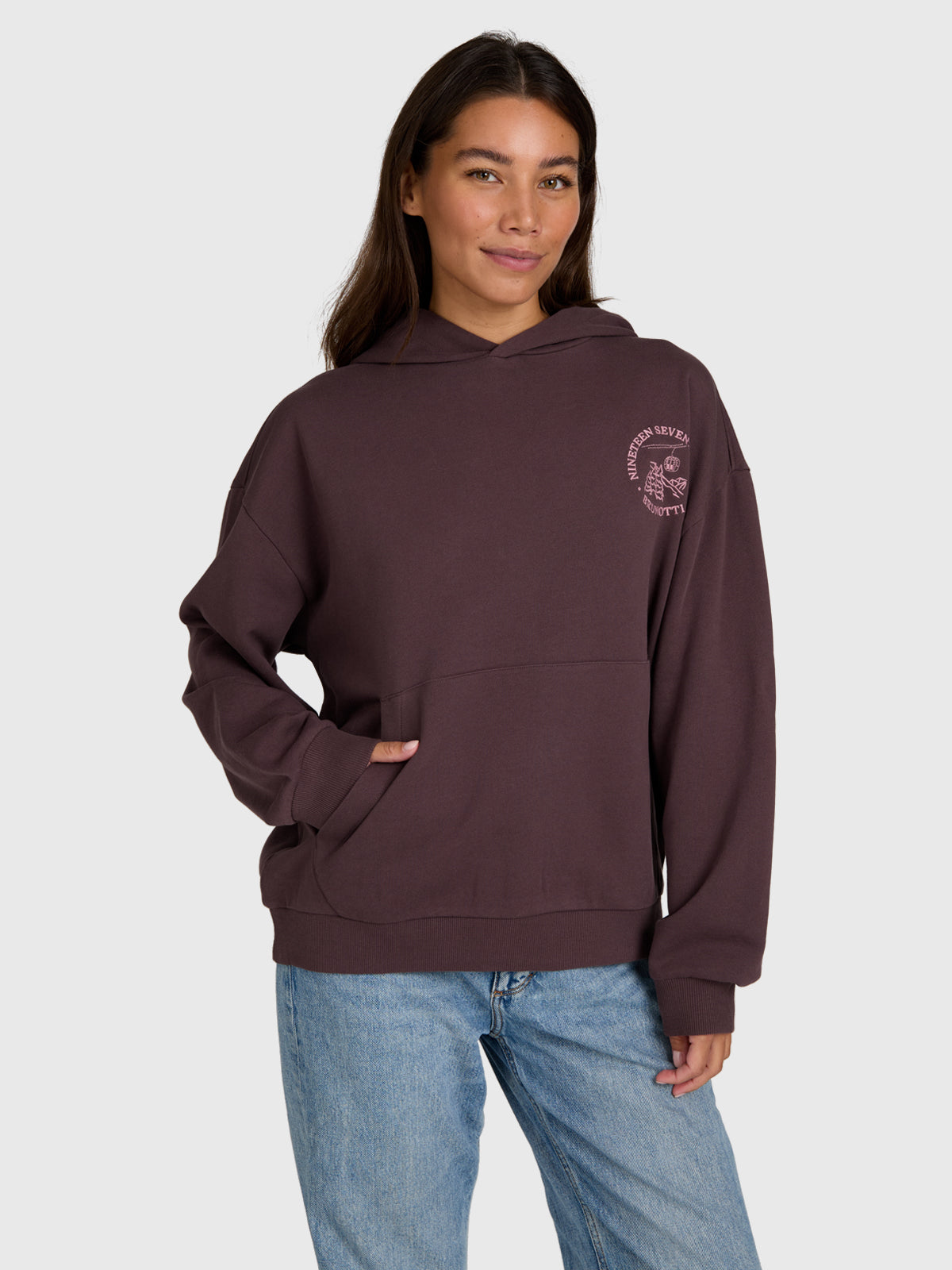 brunotti-sita-damen-hoodie-raisin-aus-baumwolle image 1