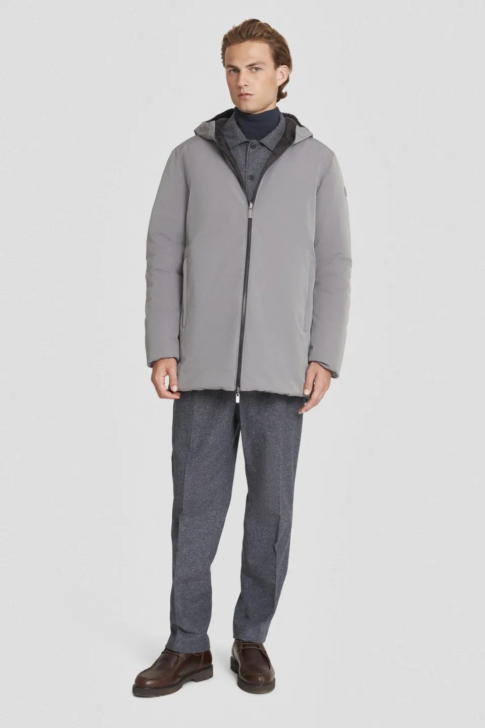 ciesse-outdoor-piumini-daunenjacke-lang-grau-reversibel image 1