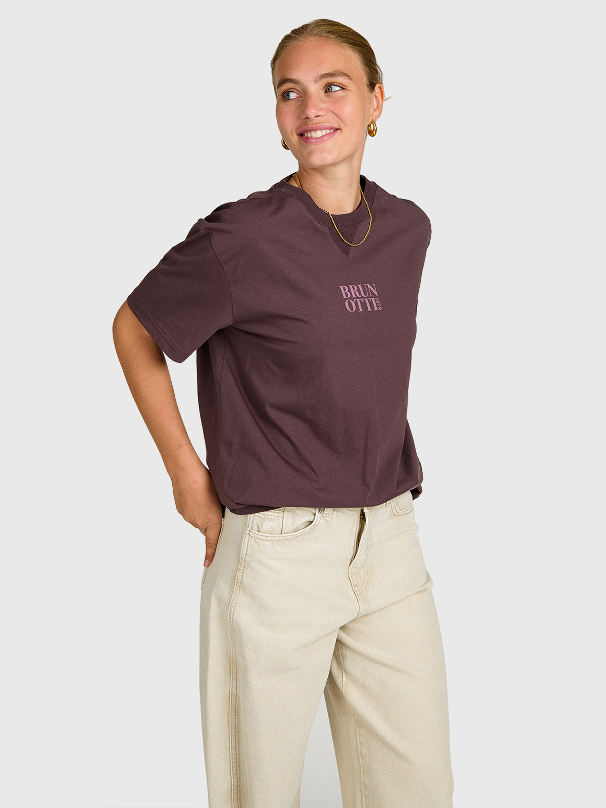 brunotti-unessa-t-shirt-raisin-damen-baumwollshirt image 3