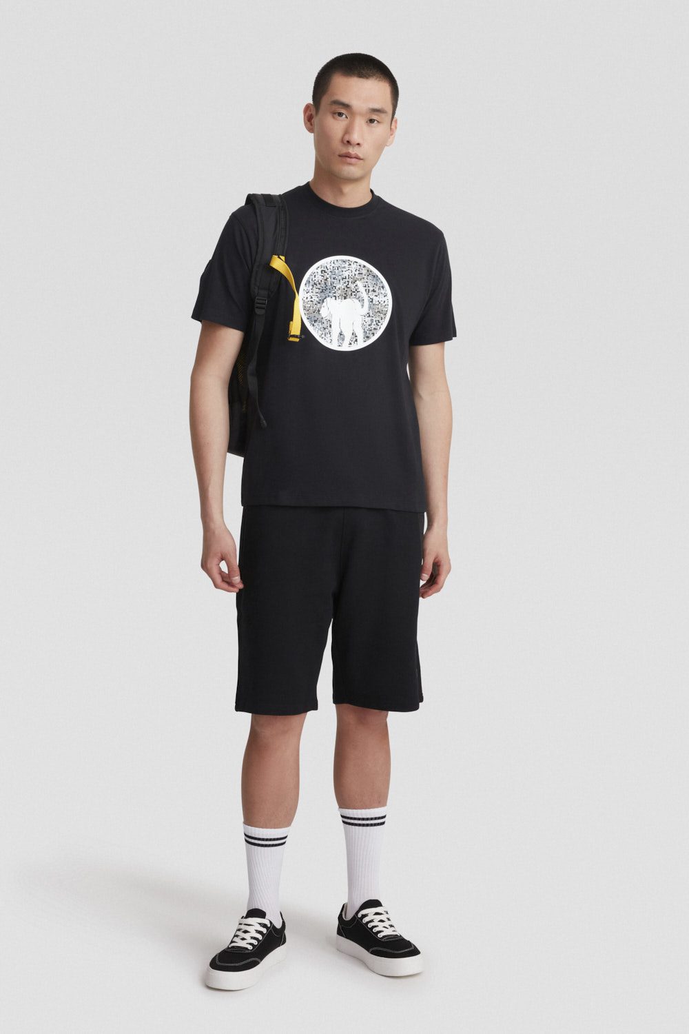 ciesse-t-shirt-girocollo-t-shirt-herren-schwarz-baumwolle image 1