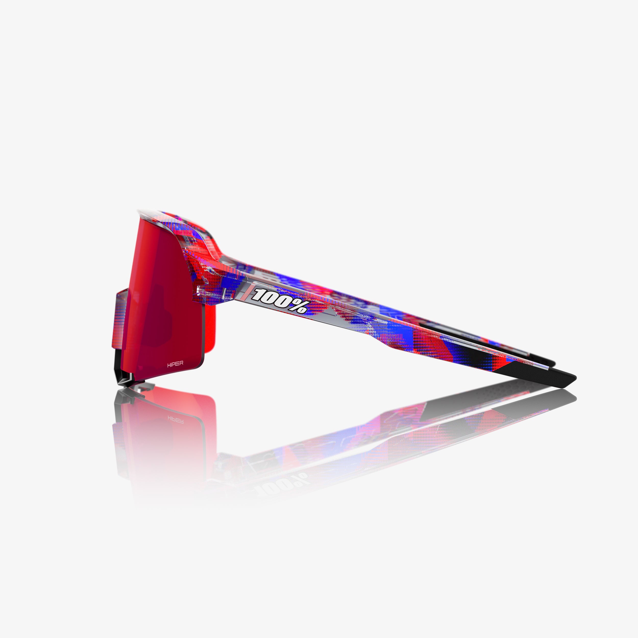 100-s3-le-fdj-sonnenbrille-translucent-red-hiper-fire-red image 3
