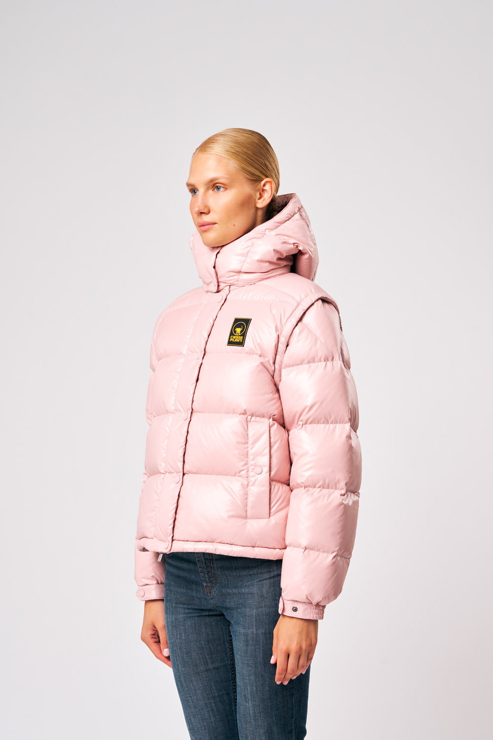 ciesse-piumini-ginny-daunenjacke-rosa-abnehmbare-rmel image 2