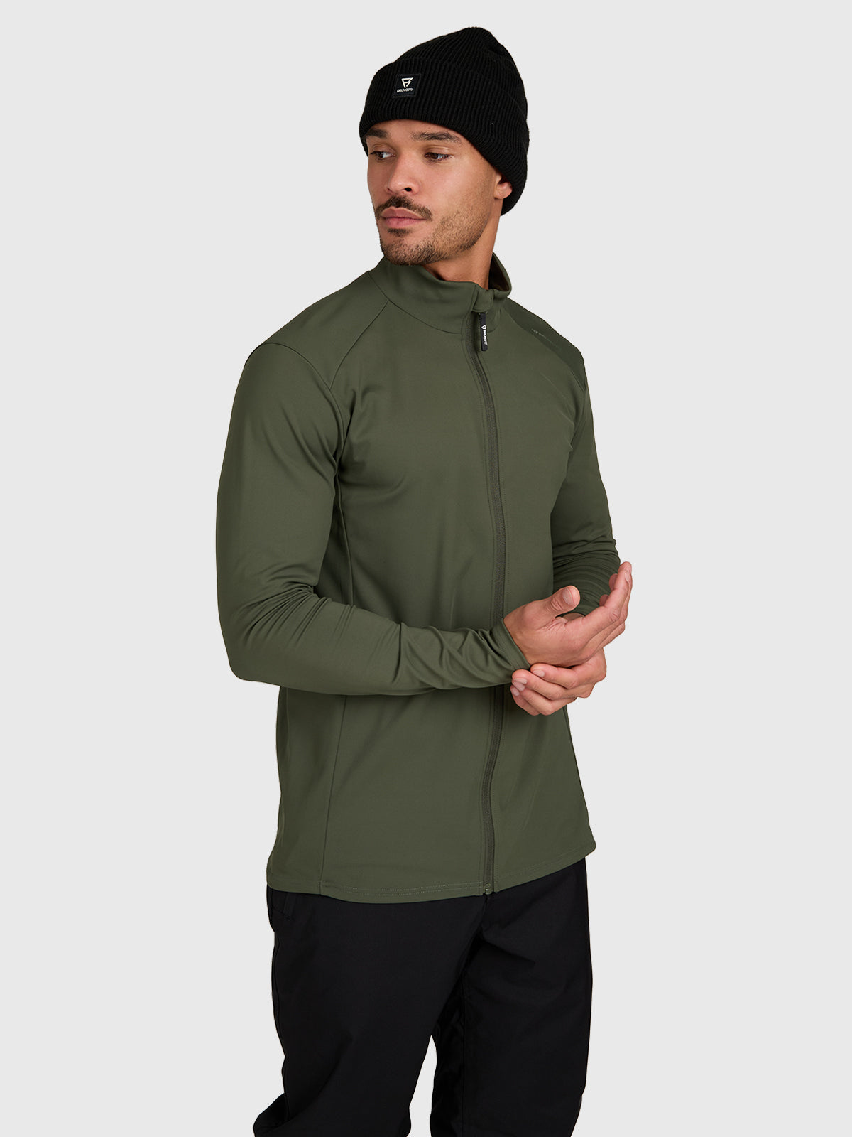 brunotti-mano-zip-herren-ski-fleece-deep-green-polyester image 4