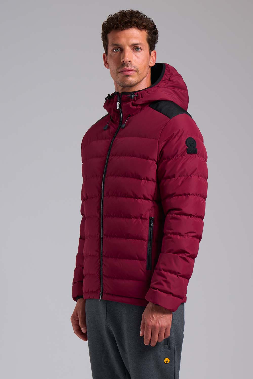 ciesse-outdoor-stevenson-daunenjacke-rot-kurz-mit-kapuze image 1