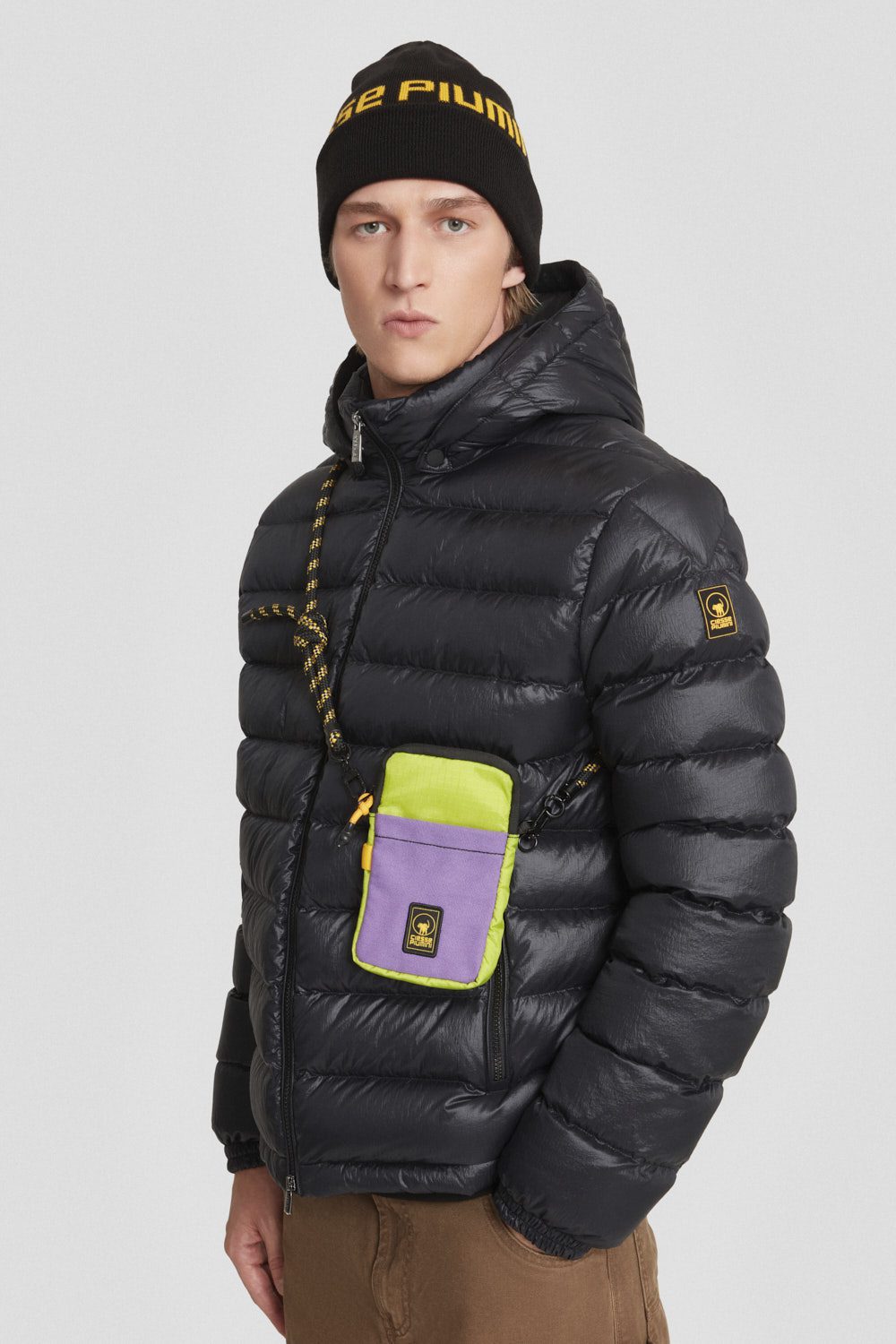 ciesse-outdoor-mini-tasche-ripstop-lime-lila-verstellbar image 2