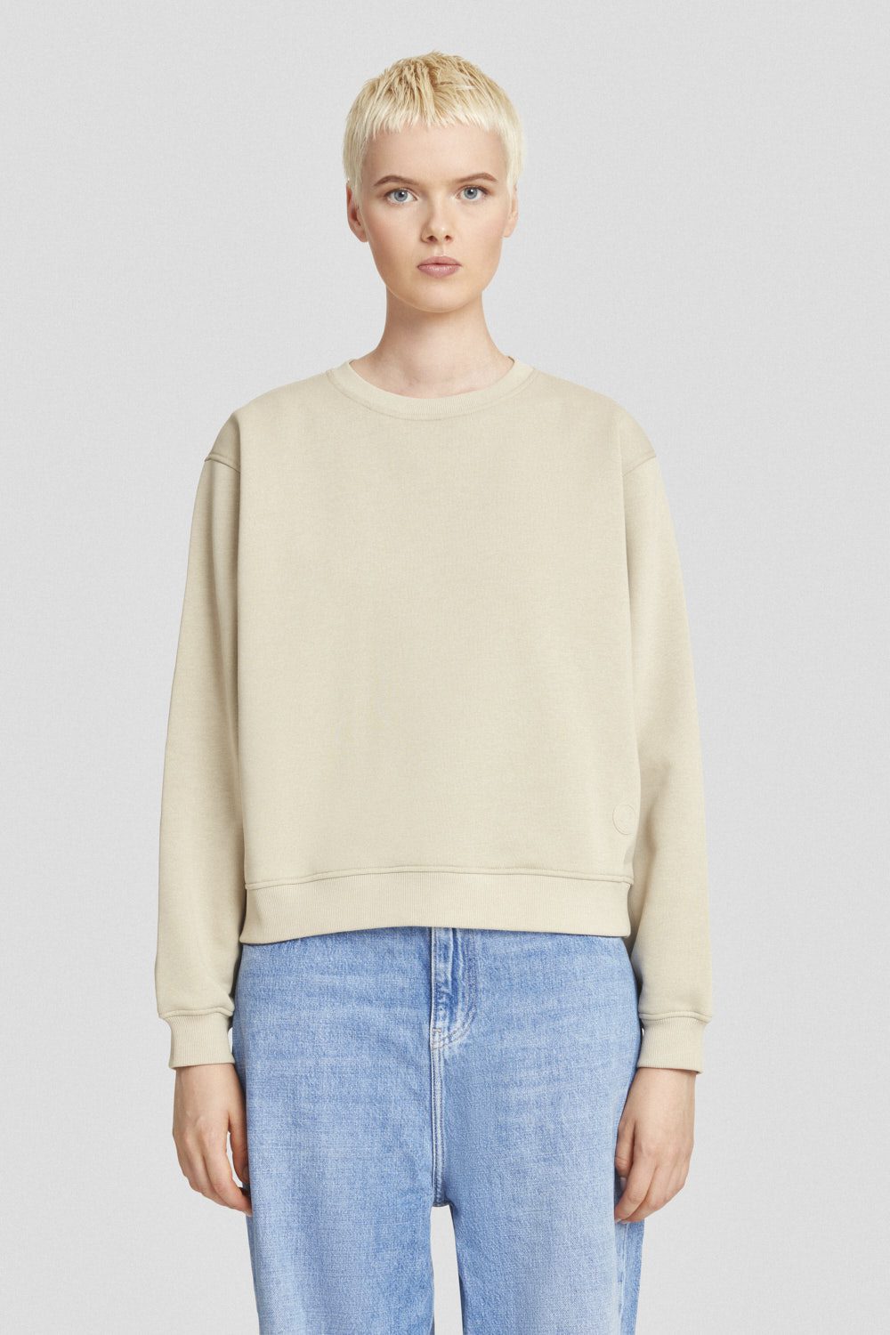 ciesse-outdoor-sweatshirt-beige-rundhals-baumwollmix image 1