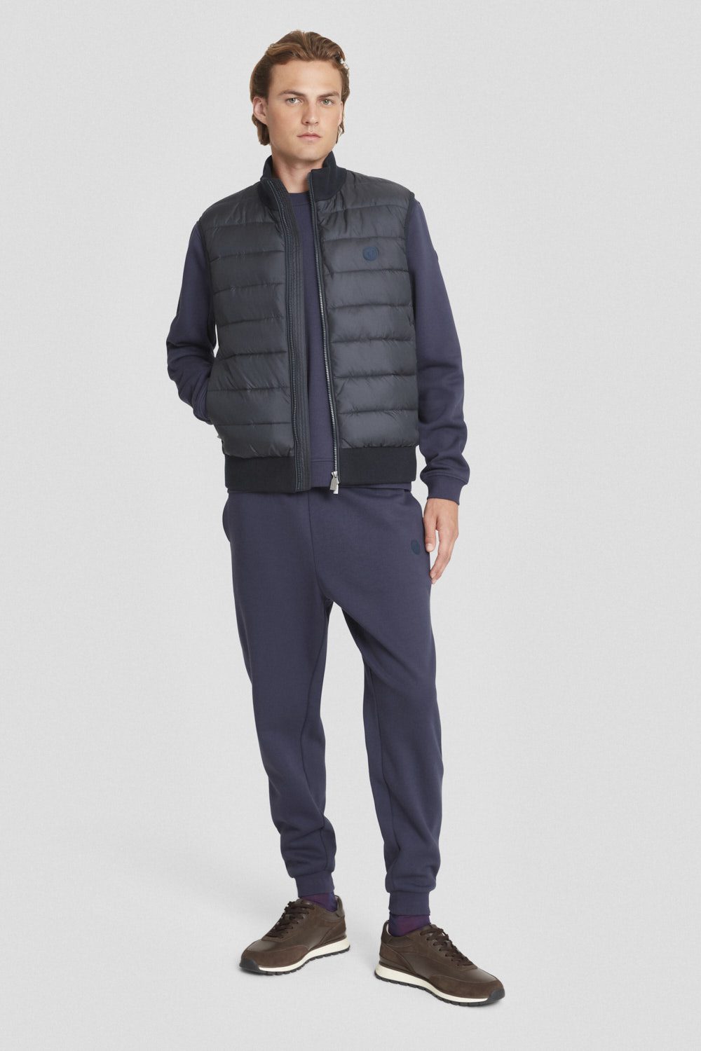 ciesse-outdoor-gilet-steppweste-herren-blau-strick image 1