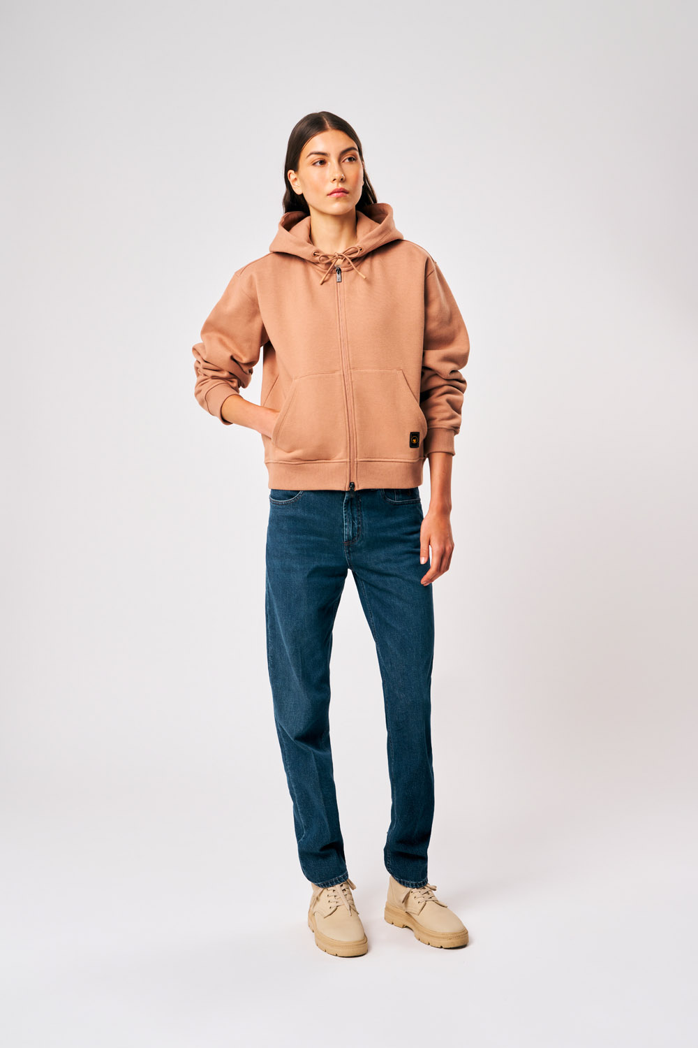 ciesse-outdoor-ilary-2-0-hoodie-braun-damen-mit-zip image 2