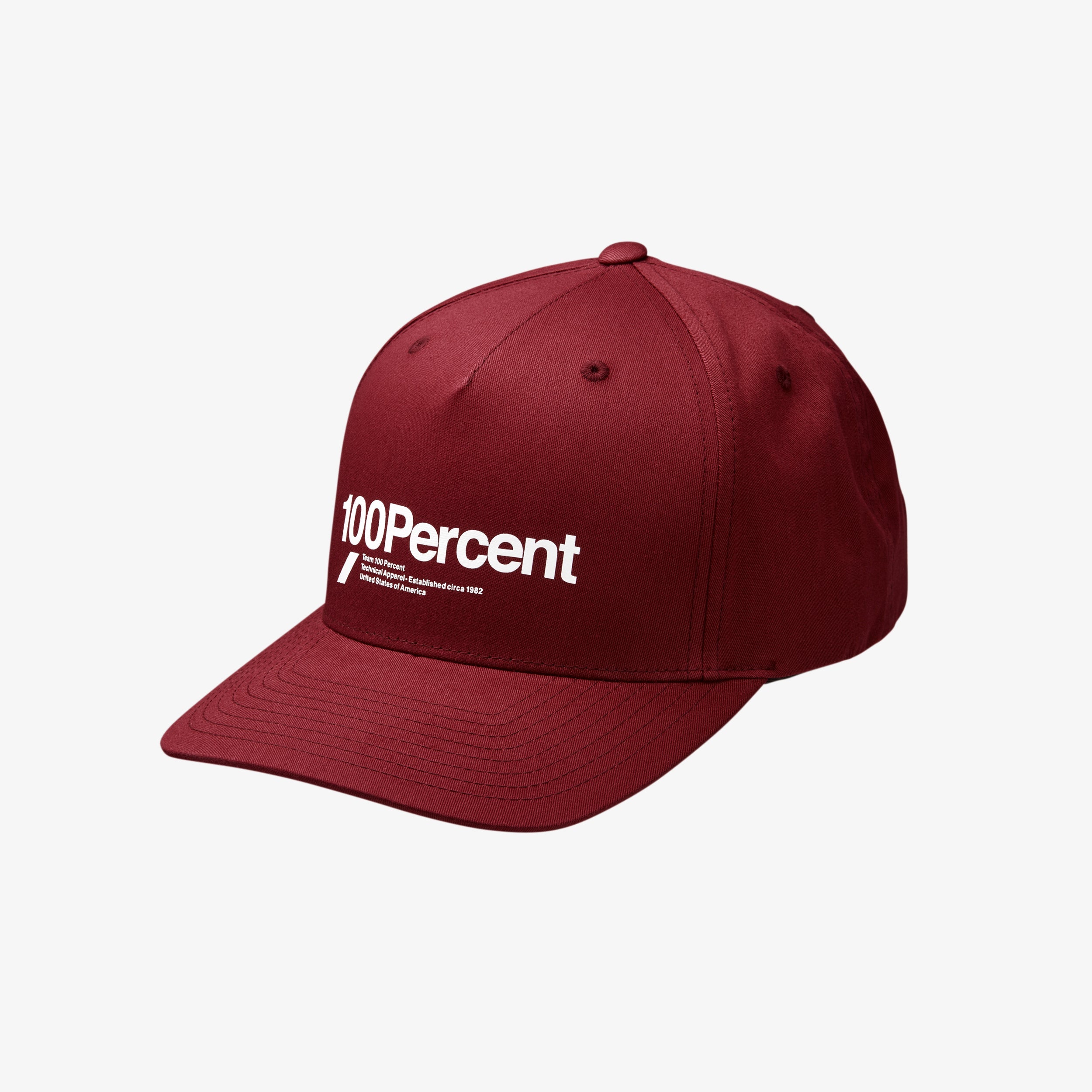 100-manifesto-snapback-cap-deep-wine-basecap-bordeaux image 1