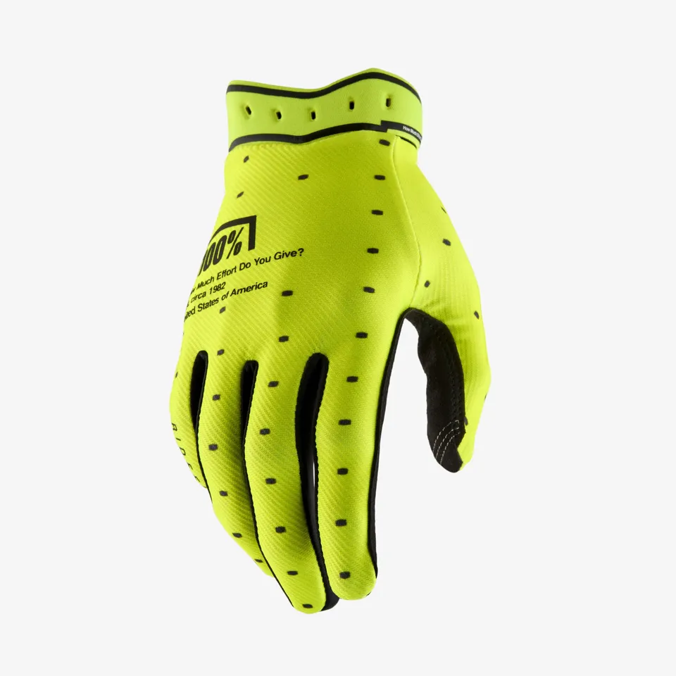 100-ridefit-handschuhe-fluo-yellow-mtb-handschuhe image 1