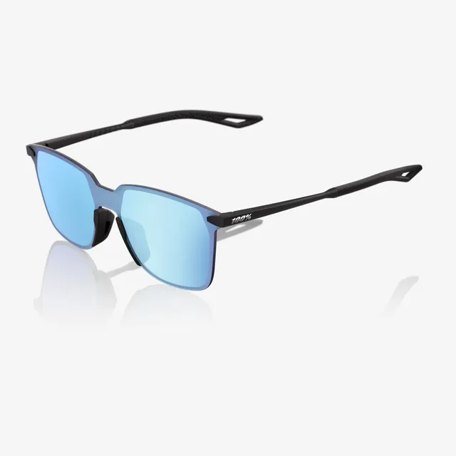 100-legere-square-sonnenbrille-black-hiper-blue-mirror image 1