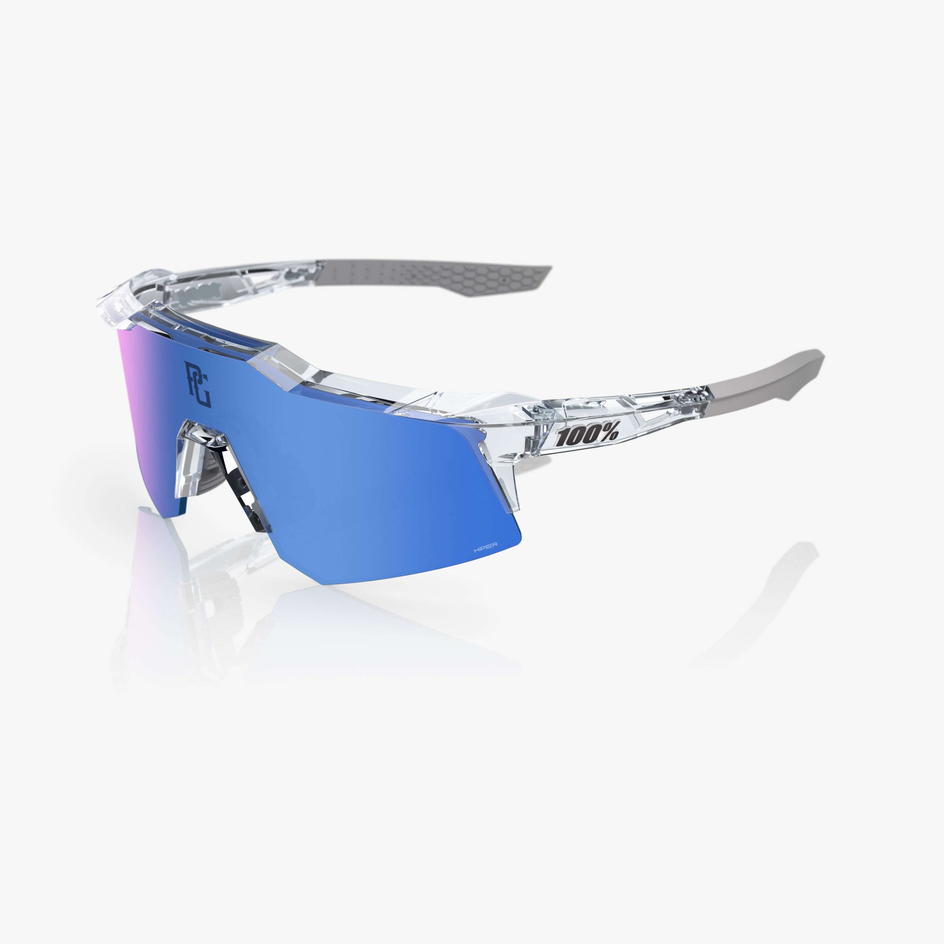 100-speedcraft-xs-hiper-blue-mirror-sportbrille-clear image 1