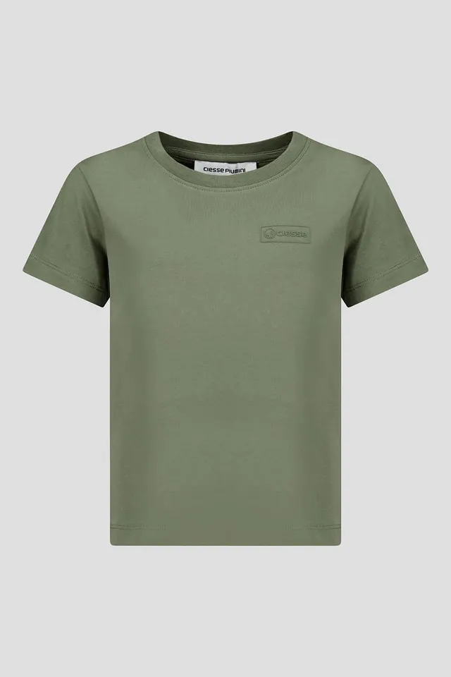 ciesse-t-shirt-herren-gr-n-basic-kurzarm-baumwolle image 1