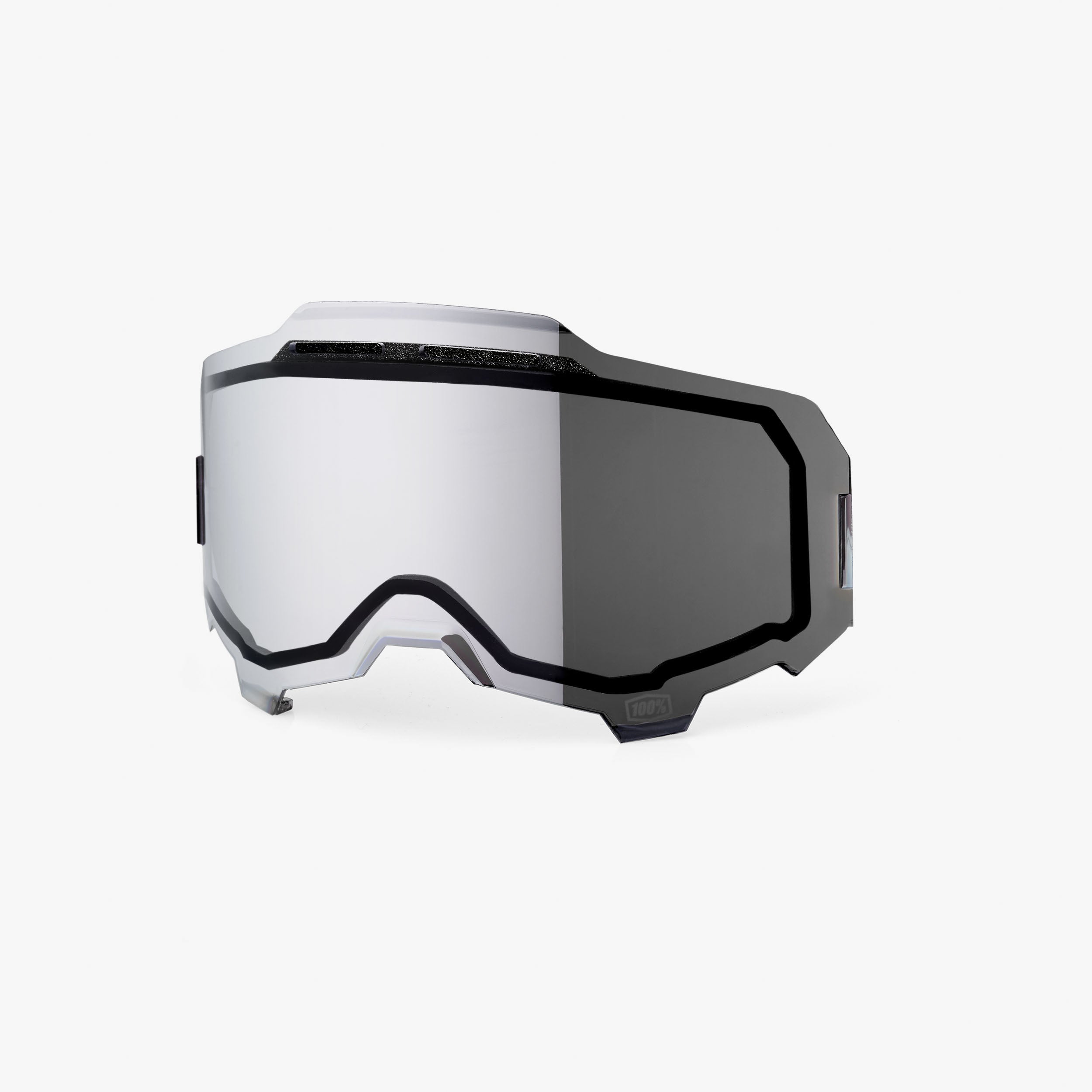 100percent-armega-injected-dual-pane-ersatzlinse-mirror-silver-flash image 1