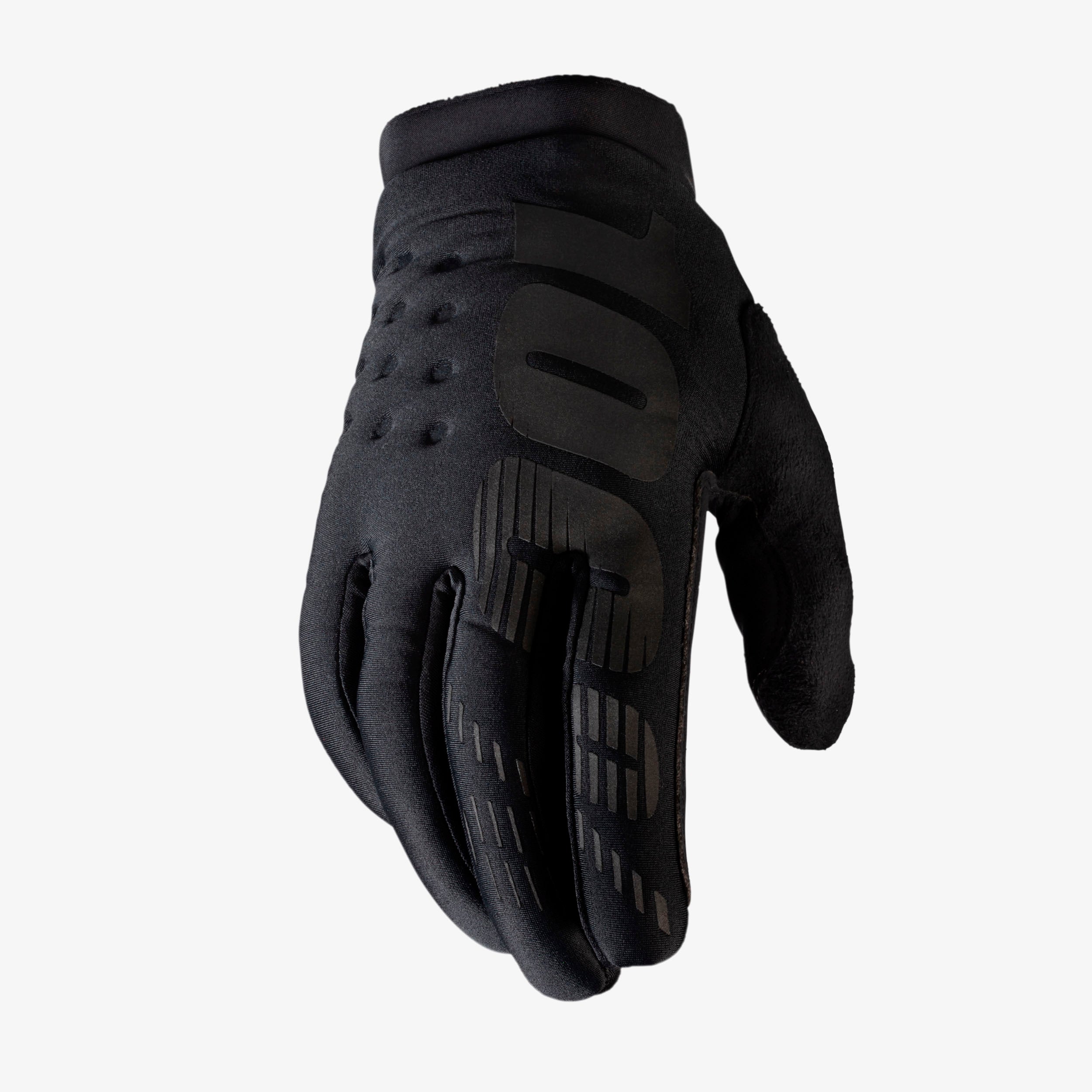 100percent-brisker-youth-handschuhe-kinder-schwarz-isoliert image 1