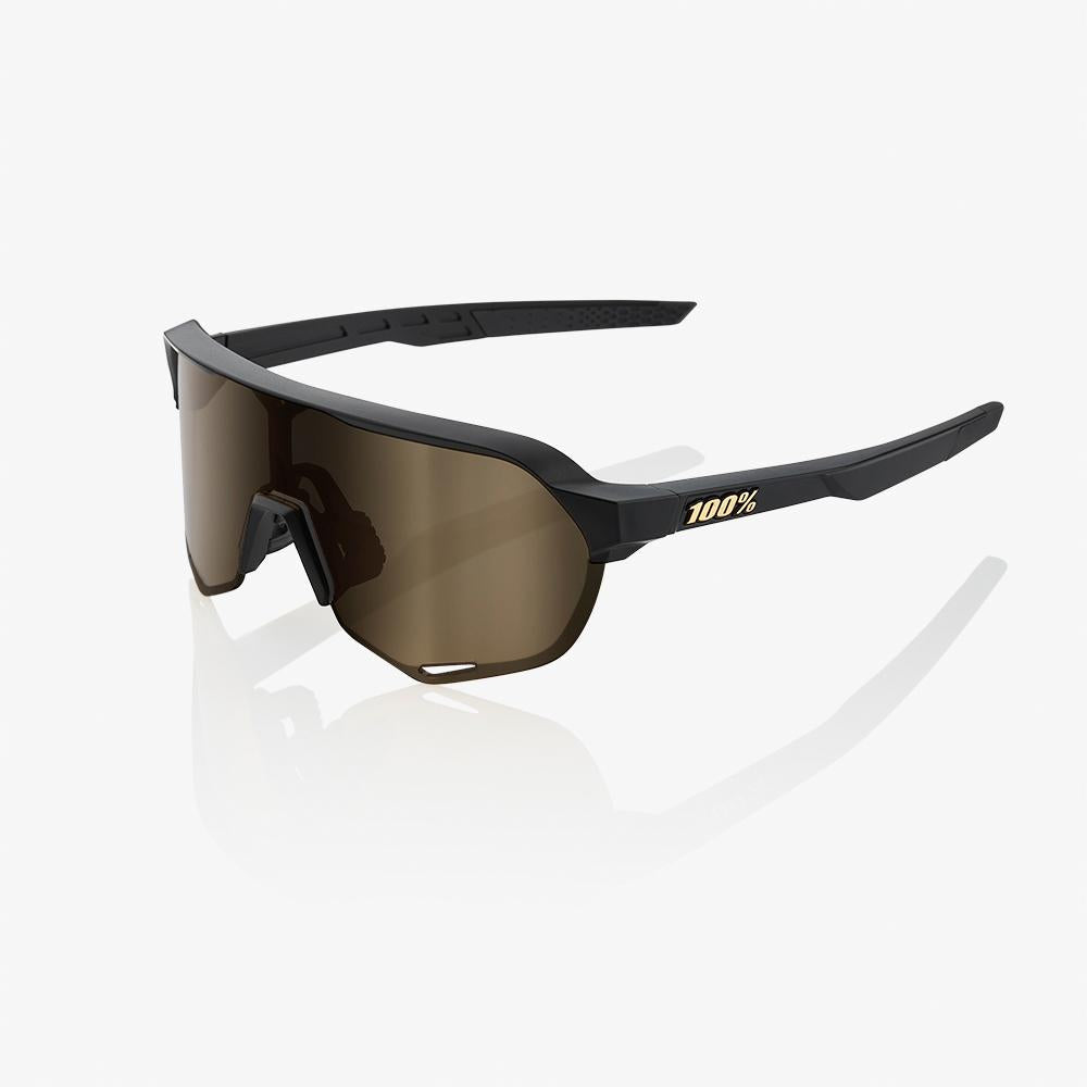 100-s2-sonnenbrille-matte-black-gold-mirror image 1