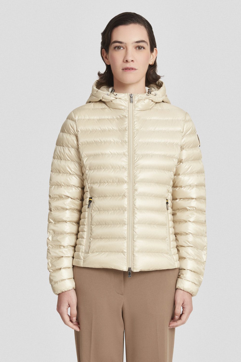 ciesse-outdoor-piumini-daunenjacke-beige-mit-kapuze-leicht image 2
