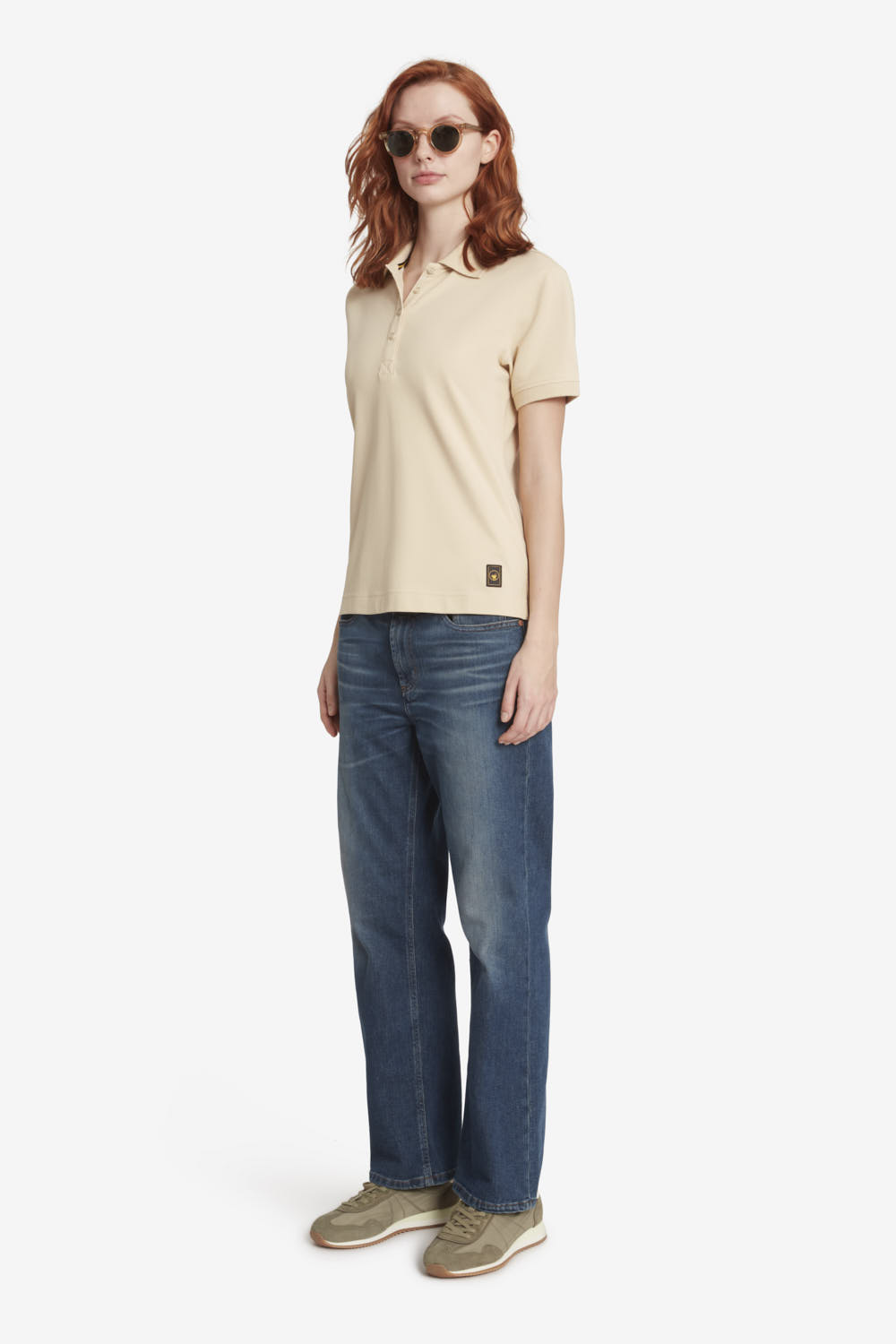ciesse-outdoor-aria-3-0-damen-poloshirt-beige-baumwolle image 1