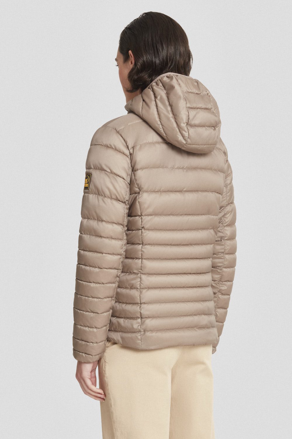 ciesse-outdoor-piumini-daunenjacke-kurz-braun-mit-kapuze image 4