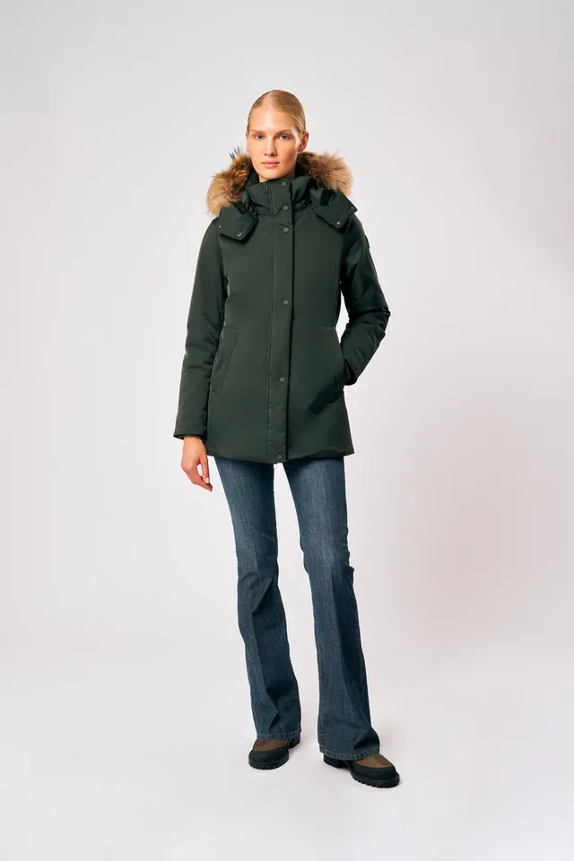 ciesse-outdoor-luana-parka-damen-gr-n-mit-kapuze image 1