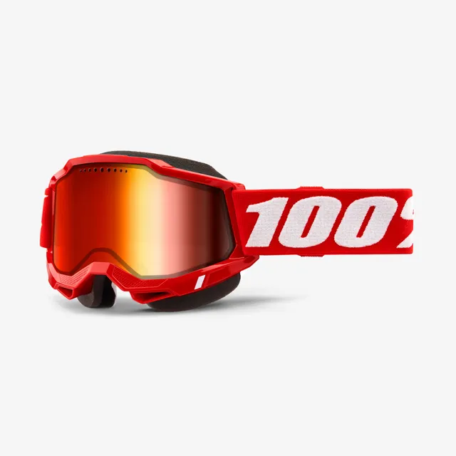 100-accuri-2-snowmobile-skibrille-rot-gelb-verspiegelt-antibeschlag image 1