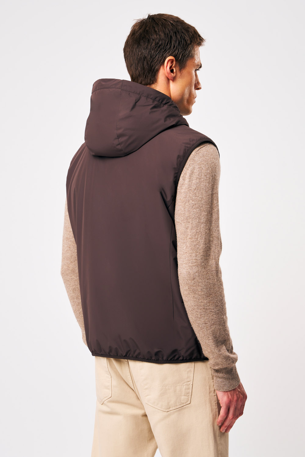 ciesse-outdoor-kenzen-steppweste-herren-braun-mit-kapuze image 5