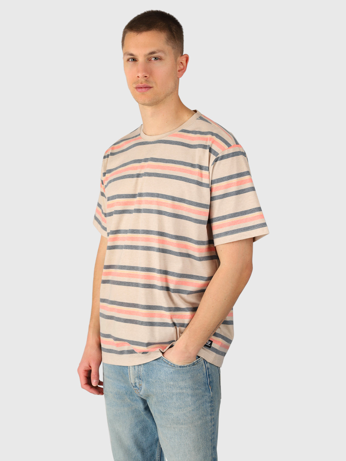 brunotti-gary-herren-t-shirt-ginger-streifenprint image 1